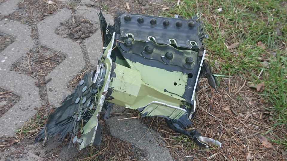 Nach "Eurofighter"-Absturz: Kampfjets waren unbewaffnet – darum warnte die Polizei trotzdem vor "gefährlichen" Trümmern "Eurofighter"-Trümmerteil
