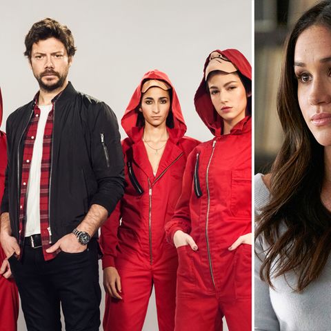 Ausschnitte aus den Serien Haus der Geldes und Suits