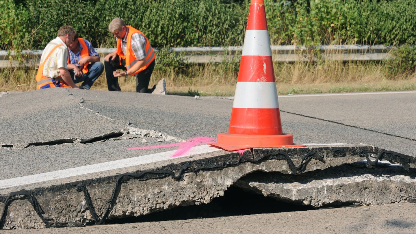 Blow-ups - Aufplatzungen Fahrbahn - Autobahn