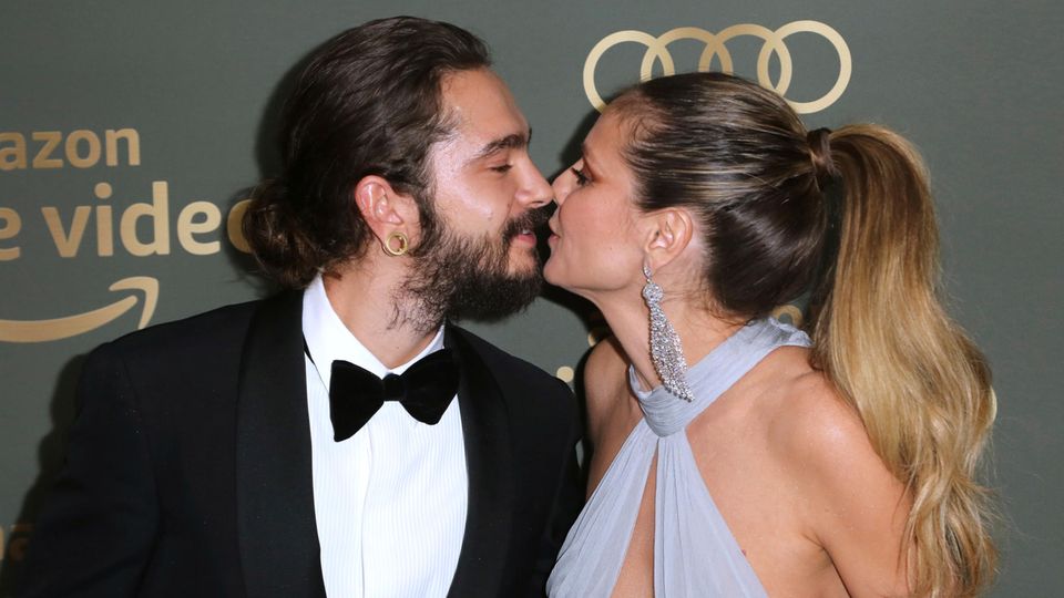 Tom Kaulitz und Heidi Klum küssen sich