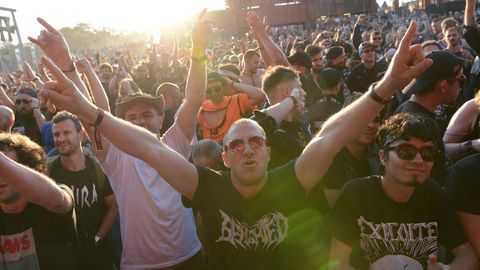 Metal- und Rockfans beim Hellfest 2019 - auch die "Onkelz" waren dabei