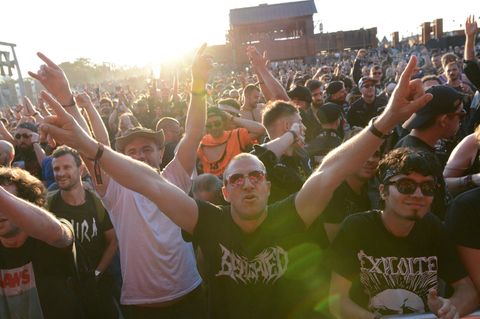 Metal- und Rockfans beim Hellfest 2019 - auch die "Onkelz" waren dabei