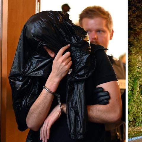 Angeklagter beim Prozessauftakt in Freiburg, Grünanlage am Hans-Bunte-Areal