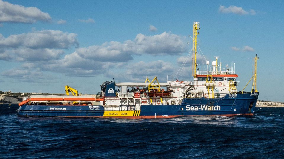 Die Sea Watch 3 auf dem Mittelmeer