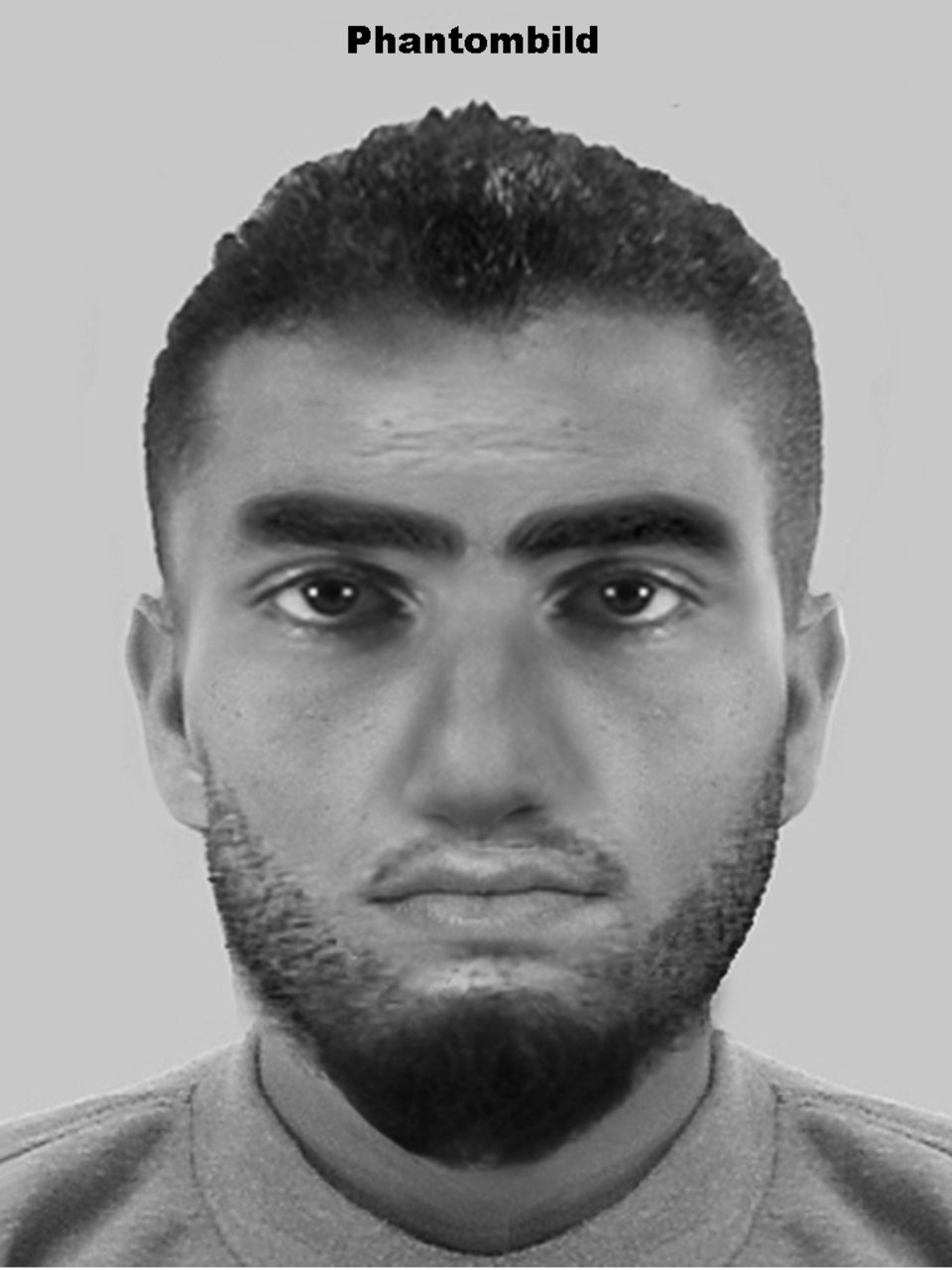 Fahndung – Freiburger Gruppenvergewaltigung: Elf Männer stehen vor Gericht, einen sucht die Polizei noch Das Phantombild zeigt den Gesuchten im Fall der Freiburger Gruppenvergewaltigung