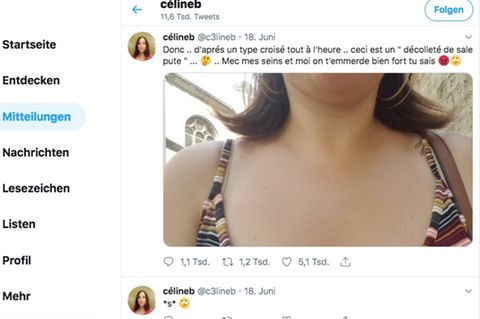 Der Tweet vin Céline B