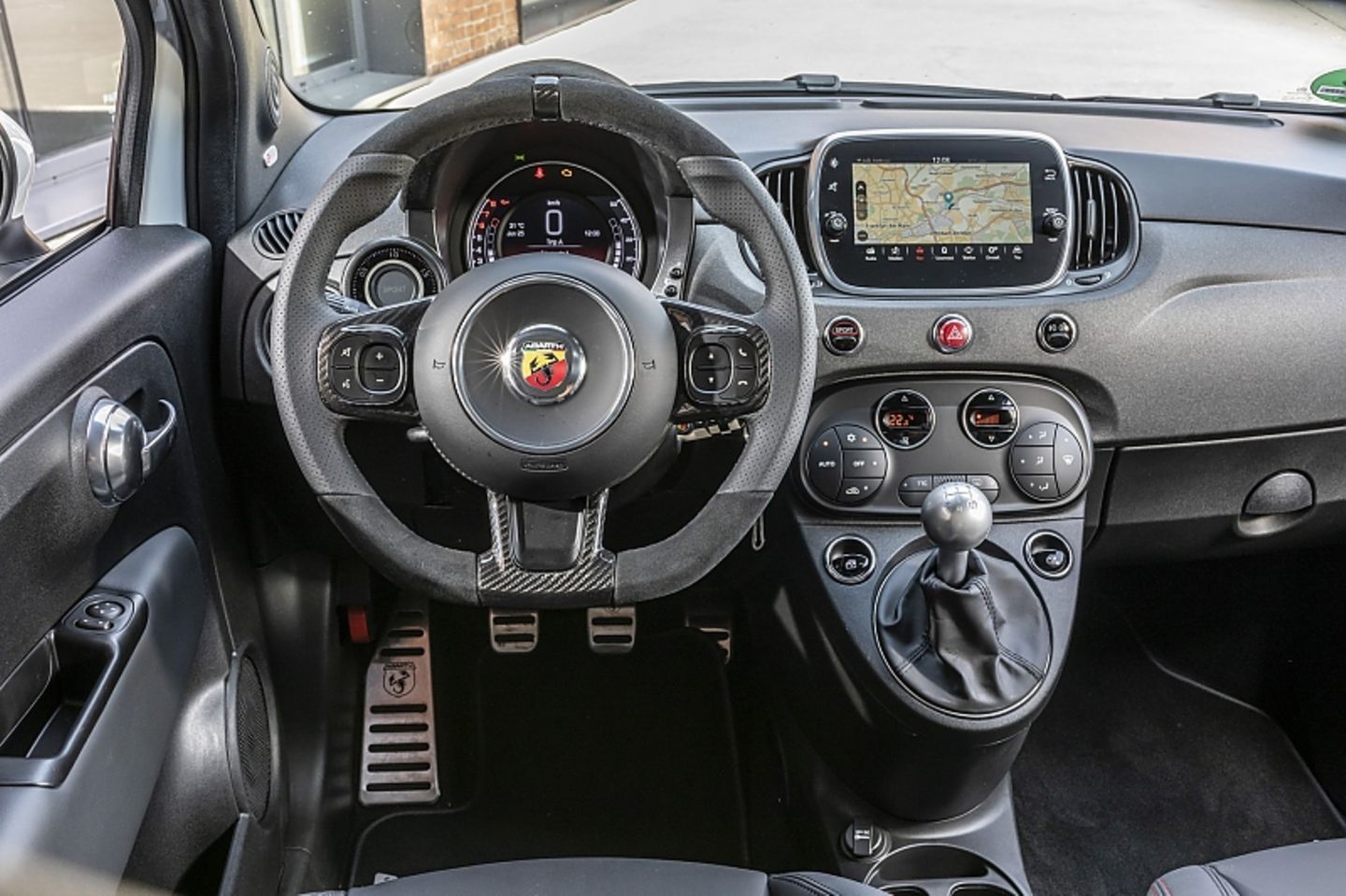 Das Fiat 500 Interieur wurde etwas aufgehübscht