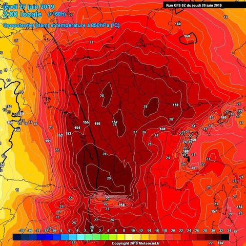 Wetterkarte Frankreich