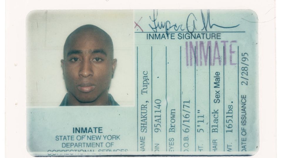 Tupac Shakurs Gefängnisausweis