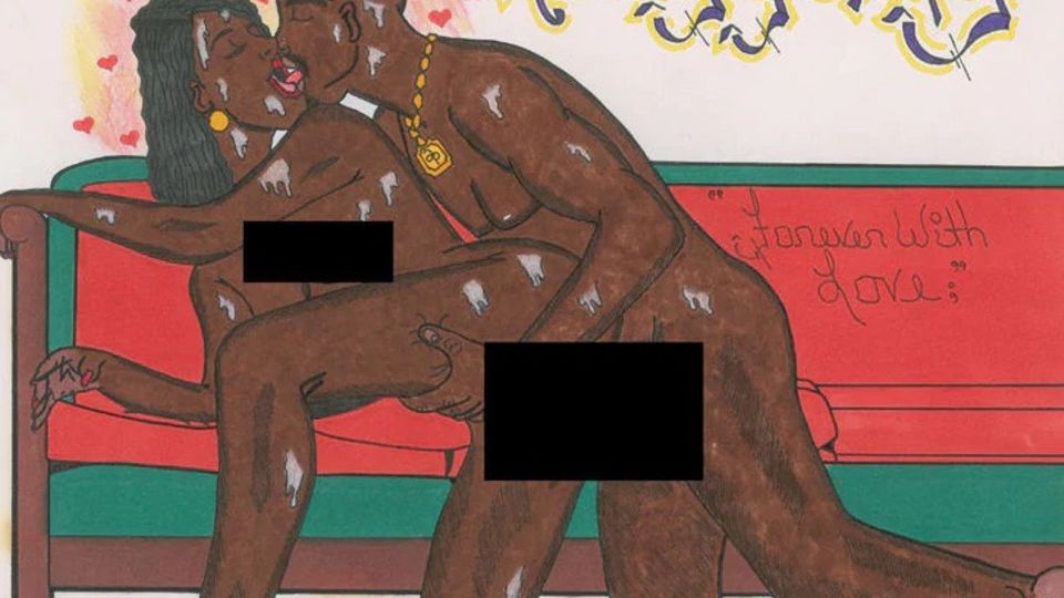 Legendärer Rapper: Dieses Bild malte Tupac Shakur während seiner Zeit in der Clinton Correction Facility Dieses Bild malte Tupac Shakur während seiner Zeit in der Clinton Correction Facility
