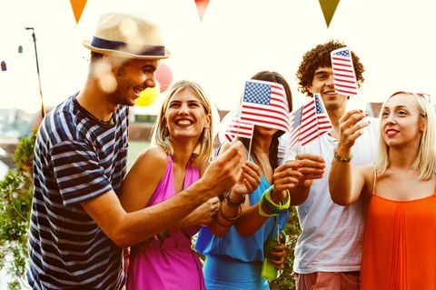 Amerikaner feiern den Unabhängigkeitstag