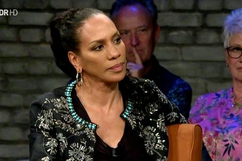 Barbara Becker während einer TV-Show.