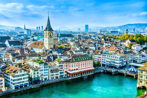 Platz 5: Zürich, Schweiz  Letztes Jahr noch Drittplatzierter rutscht die Metropole in den Bergen zwei Ränge ab.
