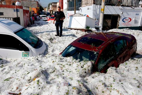 Mexiko: Guadalajara im Hagel versunken
