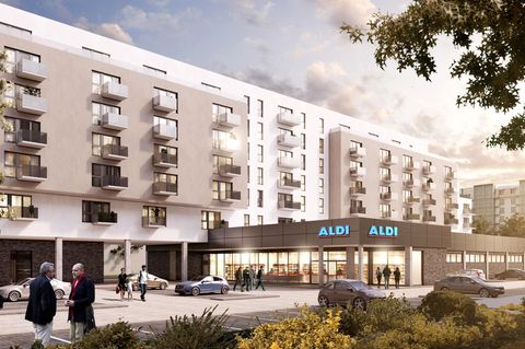 Ein Modell von Aldis Wohnquartier
