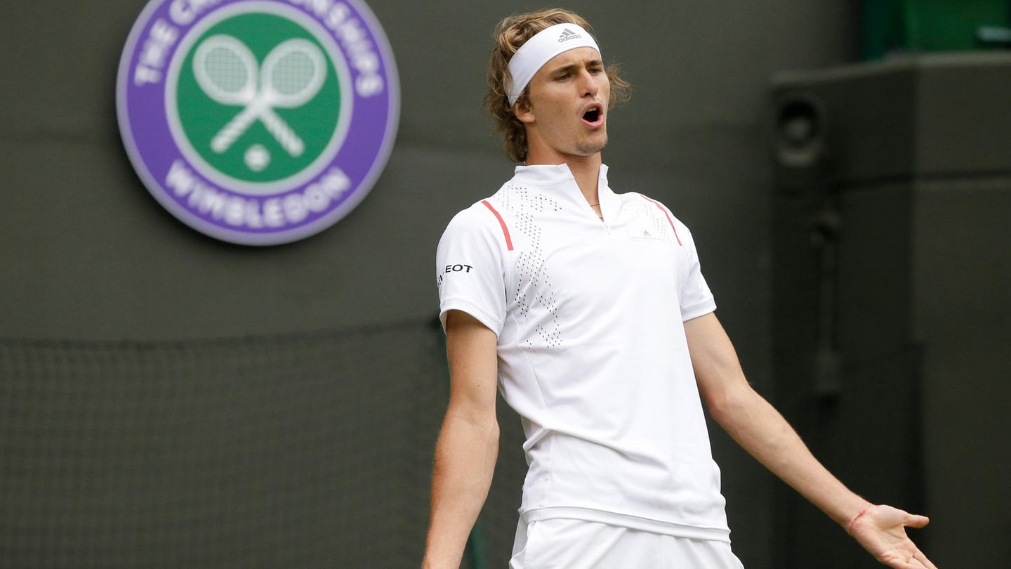 Alexander Zverev muss nach der 1. Runde in Wimbledon die Koffer packen