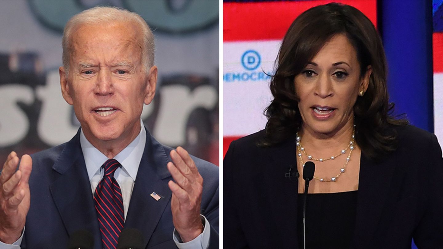Die US-Demokraten Joe Biden und Kamela Harris