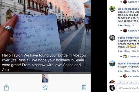 Brief aus einer Flaschenpost