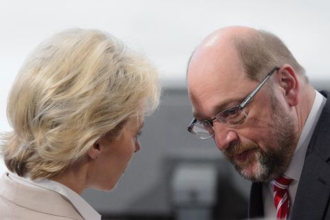 Martin Schulz von der Leyen