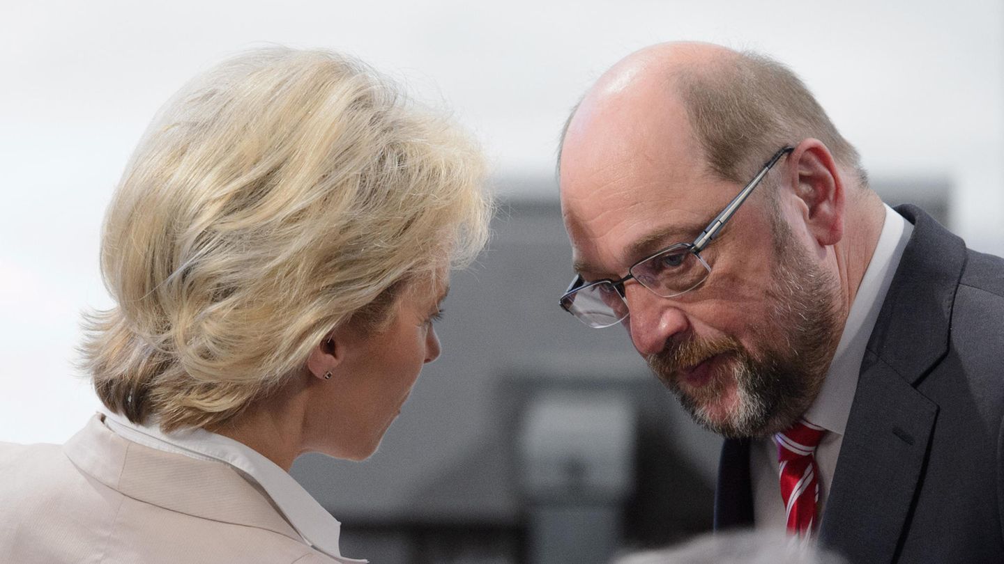 Martin Schulz von der Leyen