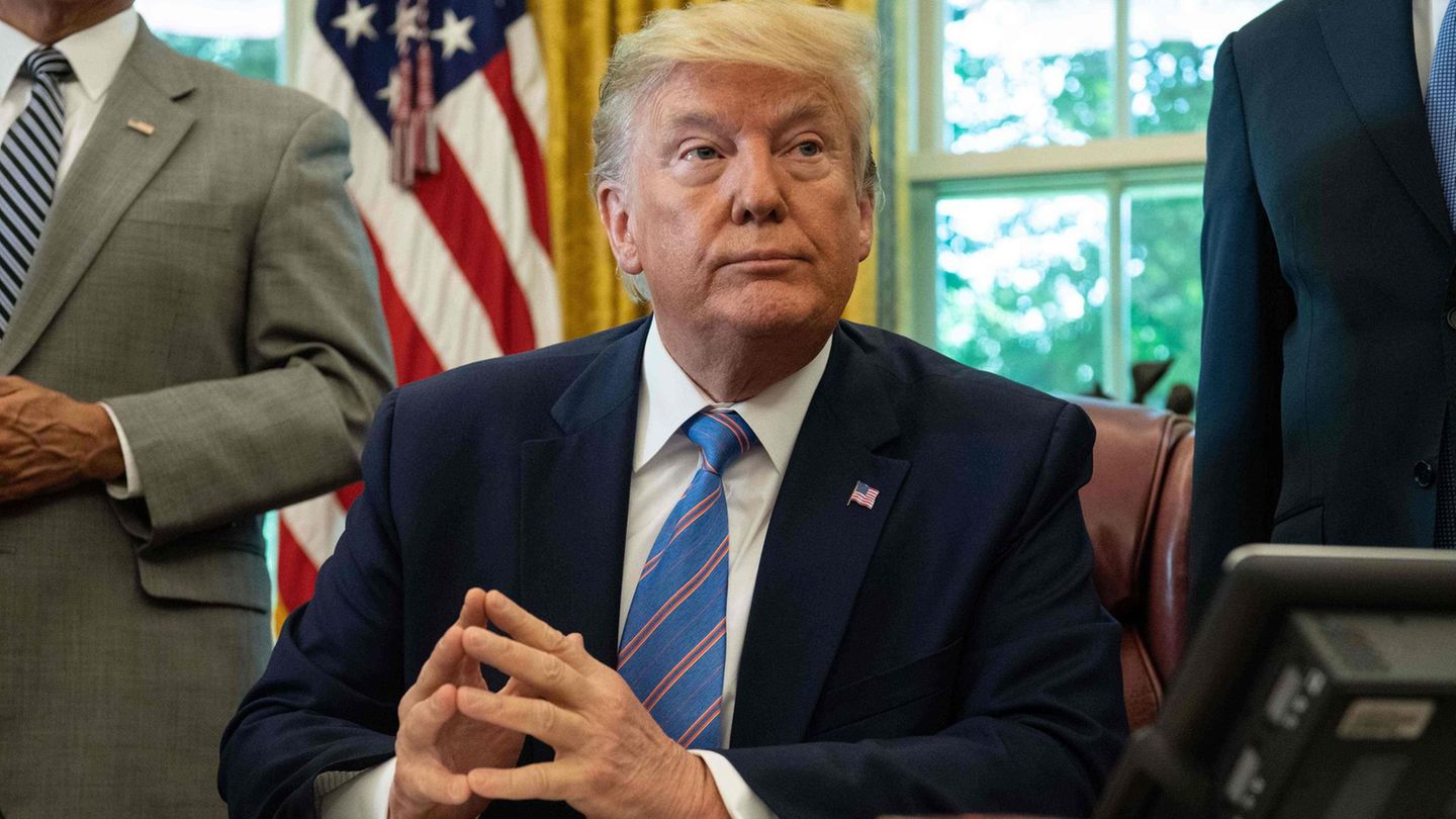 US-Präsident Donald Trump im Oval Office des Weißen Hauses