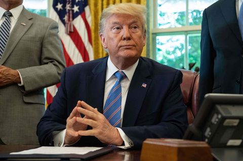 US-Präsident Donald Trump im Oval Office des Weißen Hauses