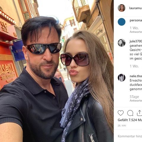 Michael Wendler und Laura Müller auf Instagram