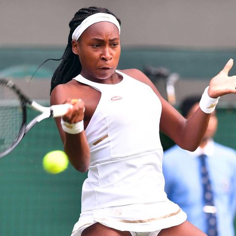 Tennisspielerin Cori Gauff während eines Matches.
