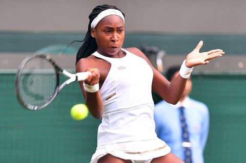 Tennisspielerin Cori Gauff während eines Matches.