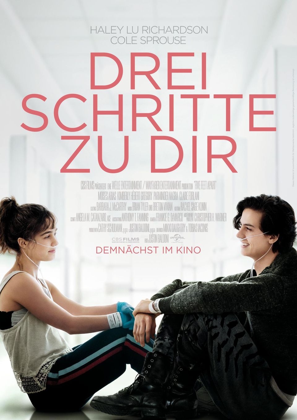Kinofilm über Mukoviszidose: "Drei Schritte zu dir" Filmplakat des Kinofilms über Mukoviszidose: "Drei Schritte zu dir"