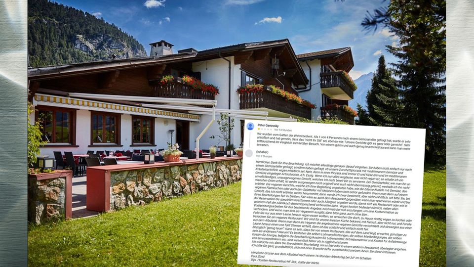 Die Gäste im Schweizer Hotel Belfort waren unzufrieden mit dem Restaurant und verteilten eine Ein-Sterne-Bewertung auf Facebook. Darauf attackierten sich der Wirt und sein Gast öffentlich im Netz.