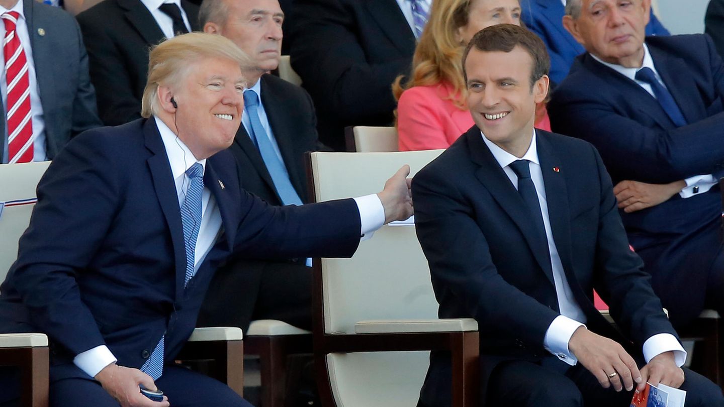 Der französische Präsident Emmanuel Macron und US-Präsident Donald Trump