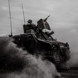 Übung von Soldaten der Royal Marine in der Wüste