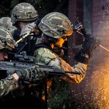 Marinesoldaten von der 3. Kommandobrigade.