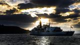 "HMS Monmouth" kehrt in ihren Heimathafen Devonport zurück.
