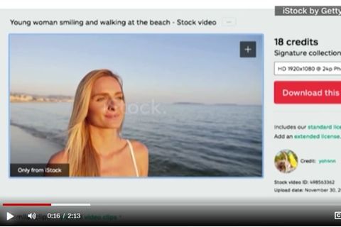 Screenshot aus dem Stockvideo mit "Tracey"