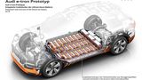 Audi verweist auf die Garantie für die Batterie über acht Jahre beziehungsweise 160.000 Kilometer