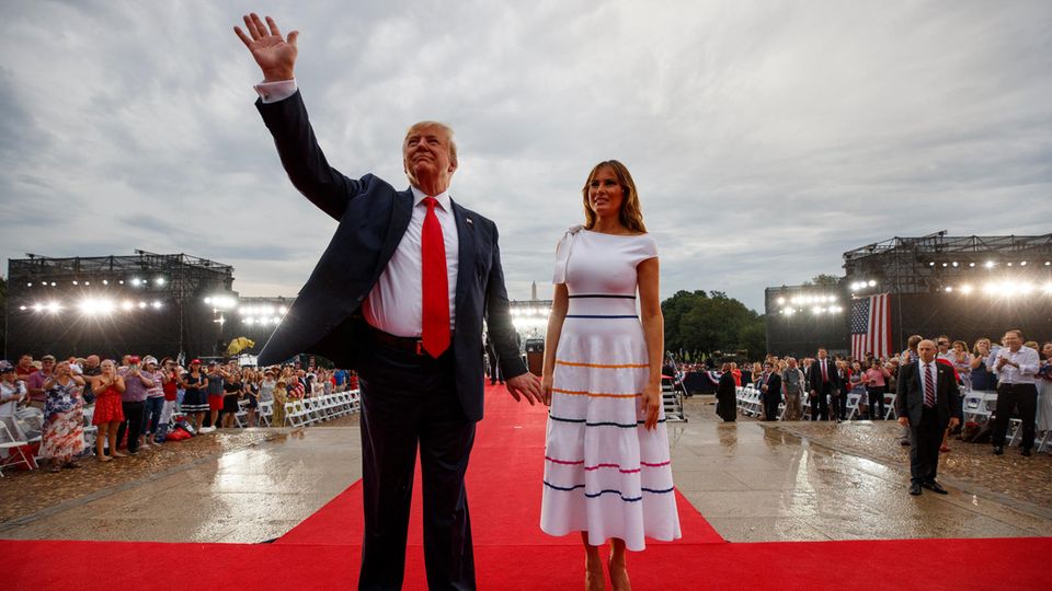 US-Präsident Donald Trump und seine Frau Melania US-Präsident Donald Trump und seine Frau Melania