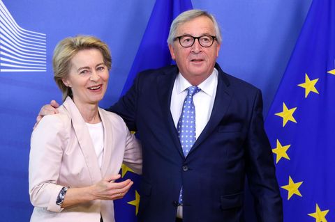 Ursula von der Leyen und ihr potenzieller Vorgänger Jean-Claude Juncker