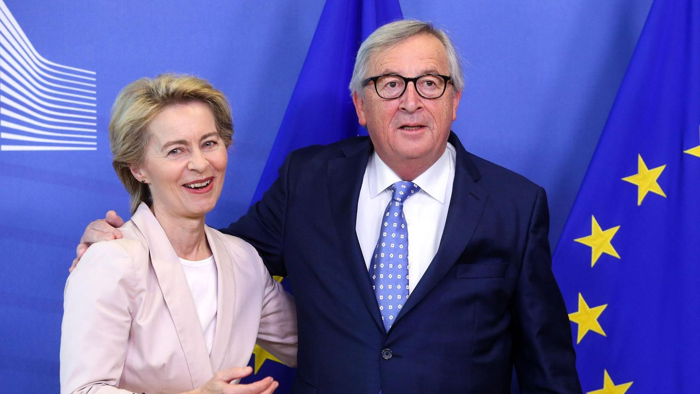 Ursula von der Leyen und ihr potenzieller Vorgänger Jean-Claude Juncker