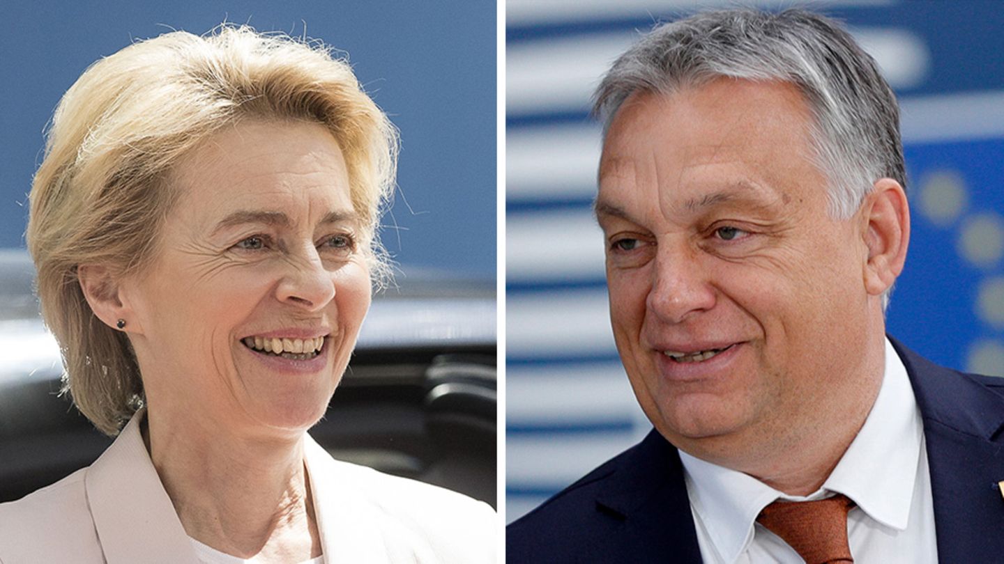 Kombo Ursula von der Leyen und Viktor Orban