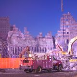 Das Stahlgerüst des WTC