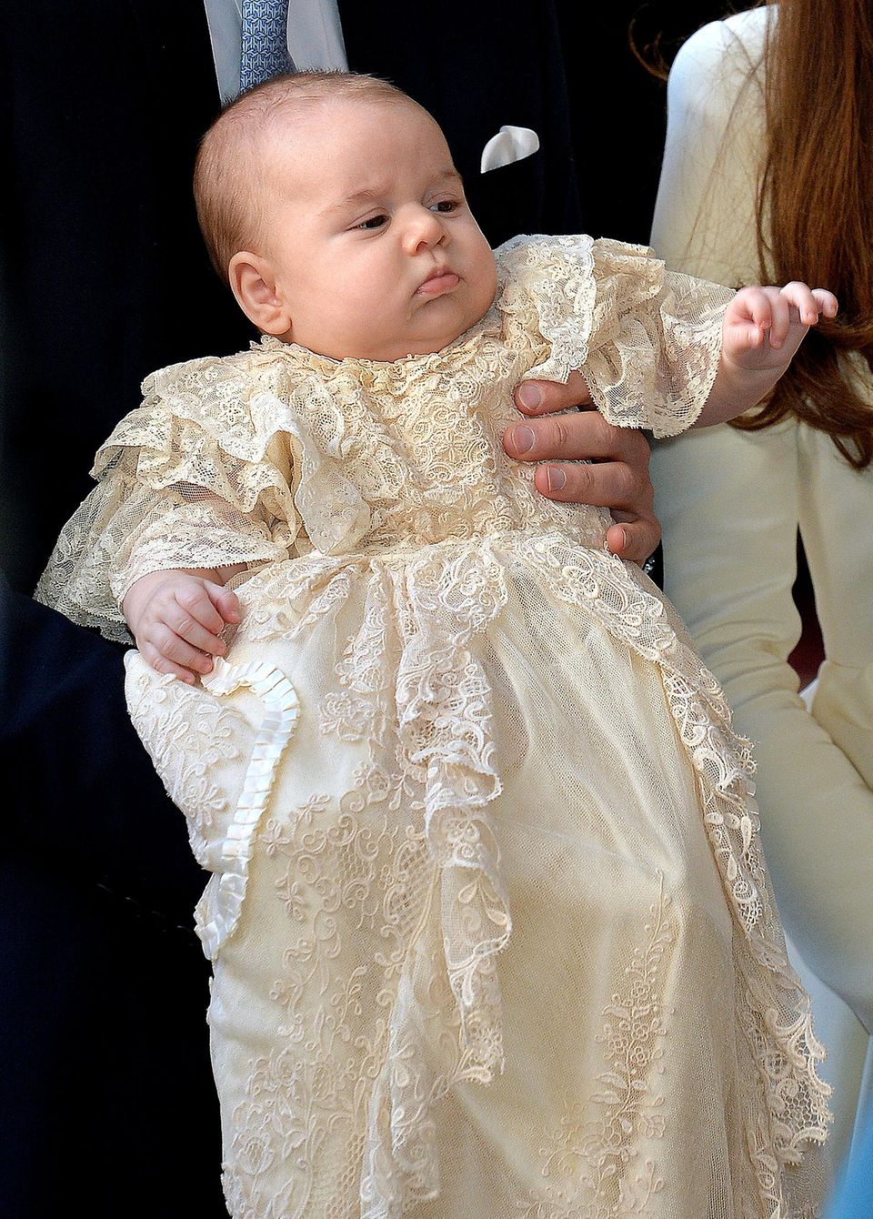 Prinz George in dem traditionellen Taufkleid Prinz George in dem traditionellen Taufkleid