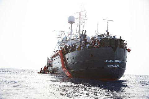 Rettungsschiff "Alan Kurdi" mit Kurs auf Lampedusa