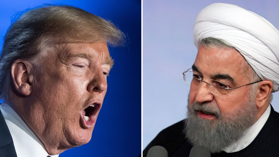 US-Präsident Donald Trump und Irans Präsident Hassan Ruhani