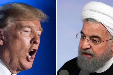 US-Präsident Donald Trump und Irans Präsident Hassan Ruhani