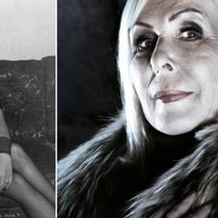 Das linke Foto zeigt Linda Calvey in der Blüte ihrer Jahre. Sie verschickte es gern als Postkarte an ihre Fans