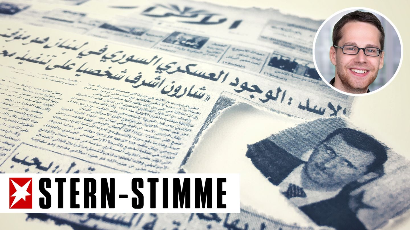 Die Vermieterin schnitt die Bilder von Assad immer erst aus den Zeitungen aus, bevor sie sie als als Toilettenpapier verwendete
