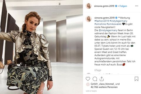 Simone Kowalski zeigte sich auf der Fashion Week Berlin