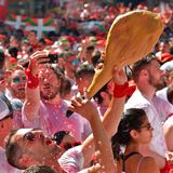 Stierhatz in Pamplona